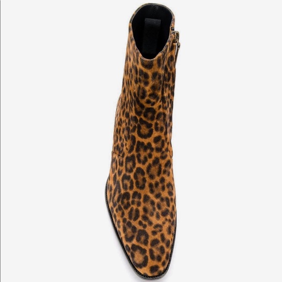 New Saint Laurent Wyatt leopard print 40mm boots - Picture 2 of 8